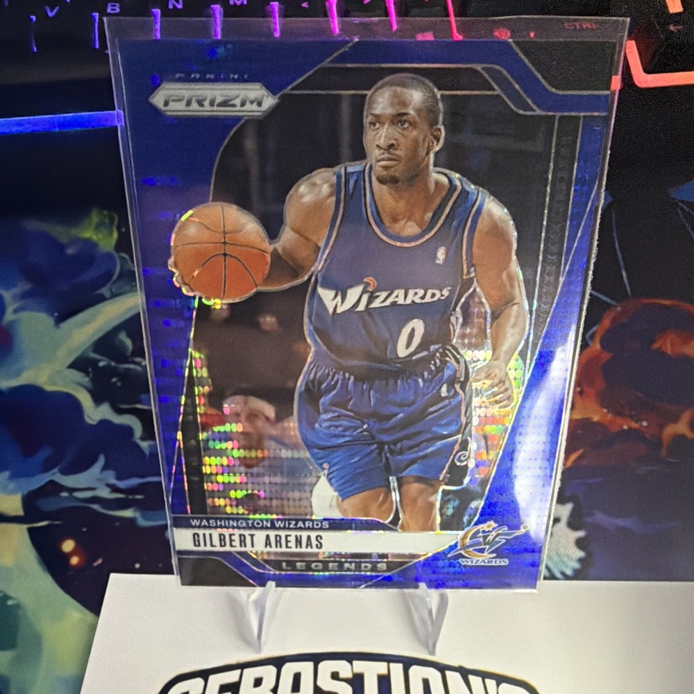 2024-25 Panini Prizm Legends Gilbert Arenas #275 Blue Pulsar Prizm /99