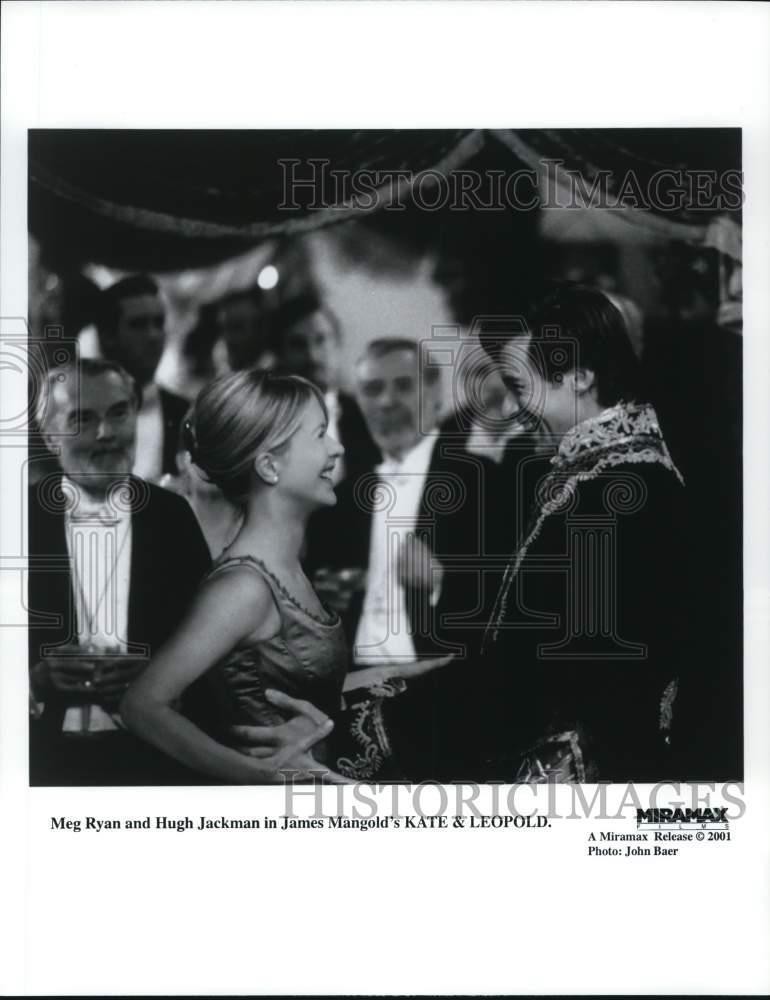 2001 Press Photo Meg Ryan and Hugh Jackman star in the movie 