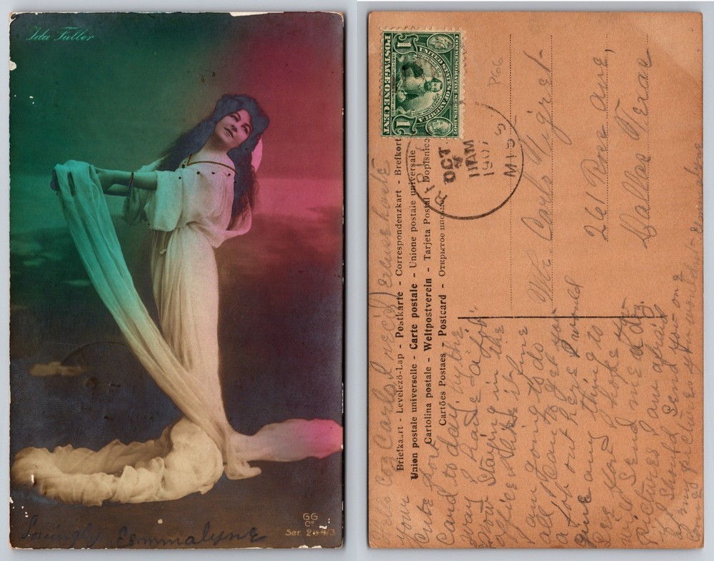 RPPC Edwardian Woman Portrait Photo Postcard