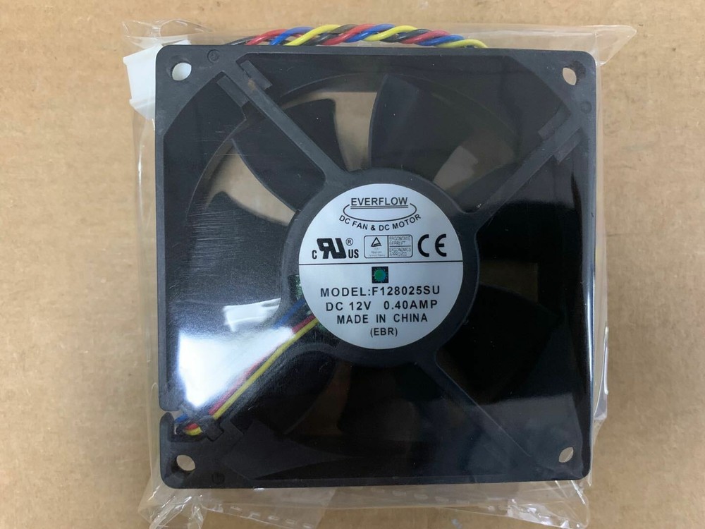 EVERFLOW F128025SU 80*80*25mm DC 12V 0.40A PWM speed control CPU cooling fan