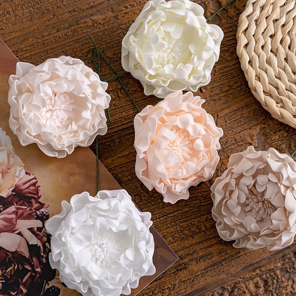 5pcs Artificial Peony Floral Arrangement for Home Centerpiece and Decor
