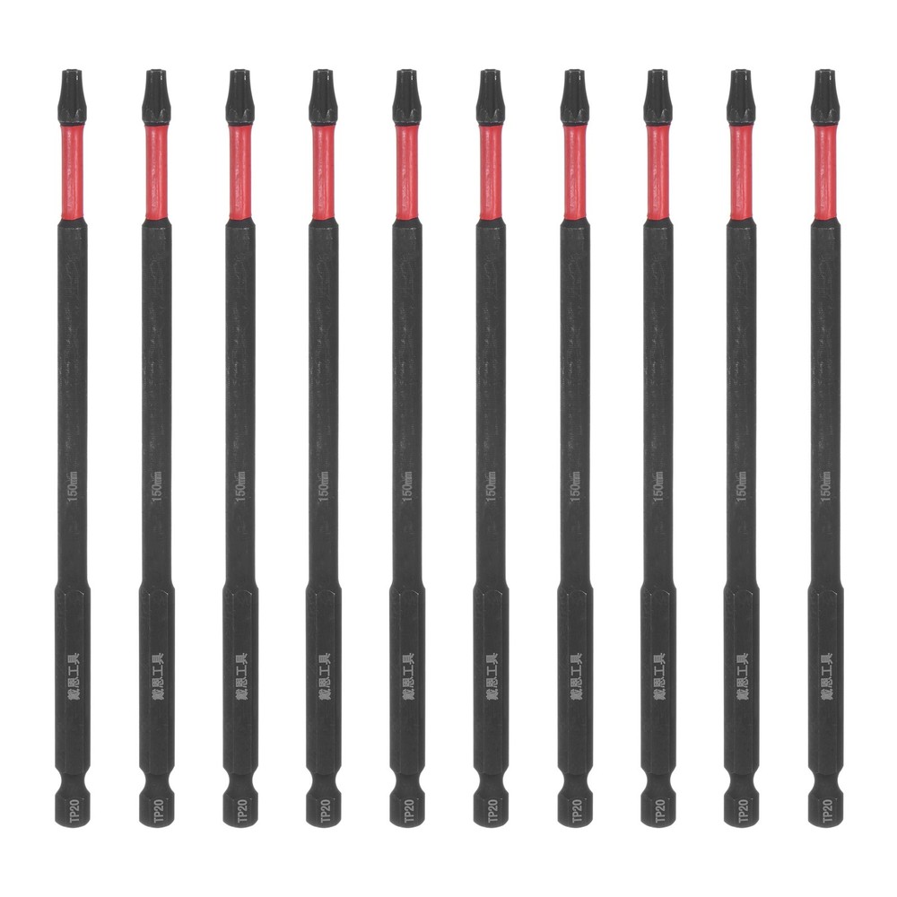 10pcs T20 Torx Drill Bits 6 Inch Impact Tough Magnetic Screwdriver Bits