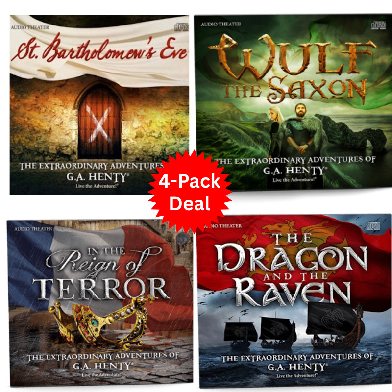 Audio Adventure 4-Pack Deal - G.A. Henty Award Winning Four Audio CD Sets