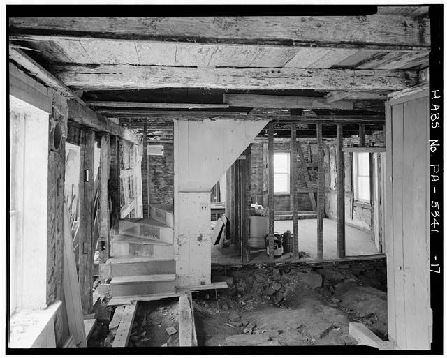17. First Floor, Staircase, Entry Hall And Southwest Room Looking South -
