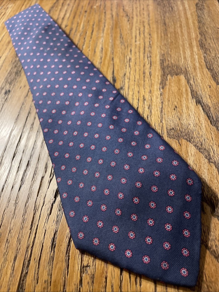 Vintage 417 Van Heusen Silk Foulard Tie Men’s Necktie USA Made