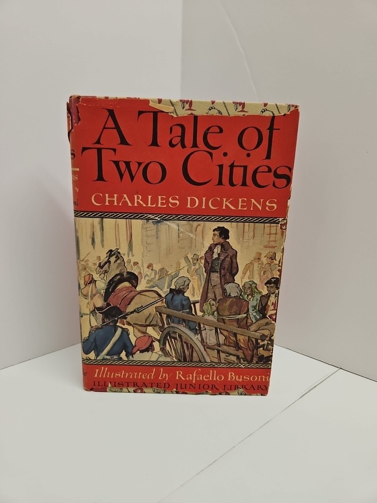 A TALE OF TWO CITIES Charles Dickens Illustrated by Rafaello Busoni Vintage 1948