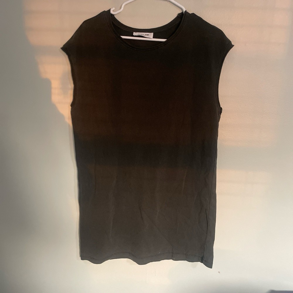 Double Zero Black Crew Neck Sleeveless Knit Women's Regular Tank Top  dress