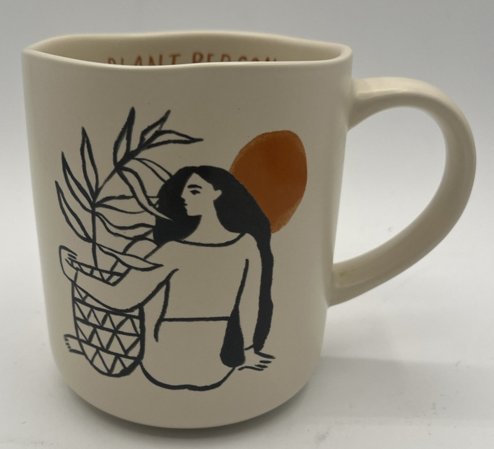 Plant Person Coffee Mug 16oz Opal House Ceramic Stoneware Cup Tea