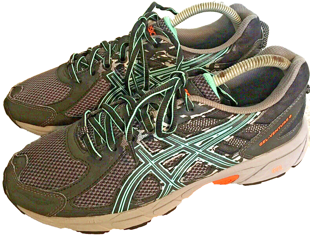 ASICS Gel Venture 6 Womens Running Shoes in Gray Size 9