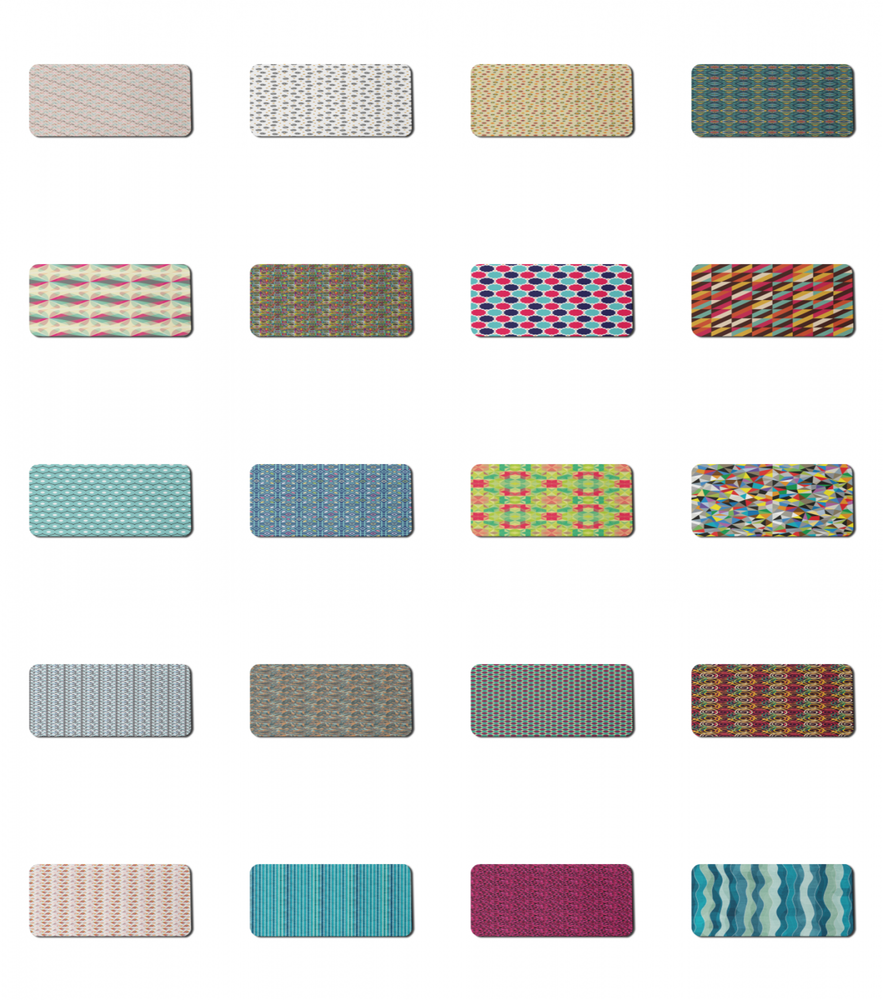 Ambesonne Vintage Abstract Rectangle Non-Slip Mousepad, 35