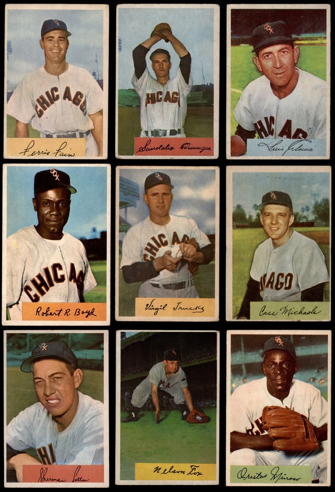 1954 Bowman Chicago White Sox Team Set 2.5 - GD+ 6379503