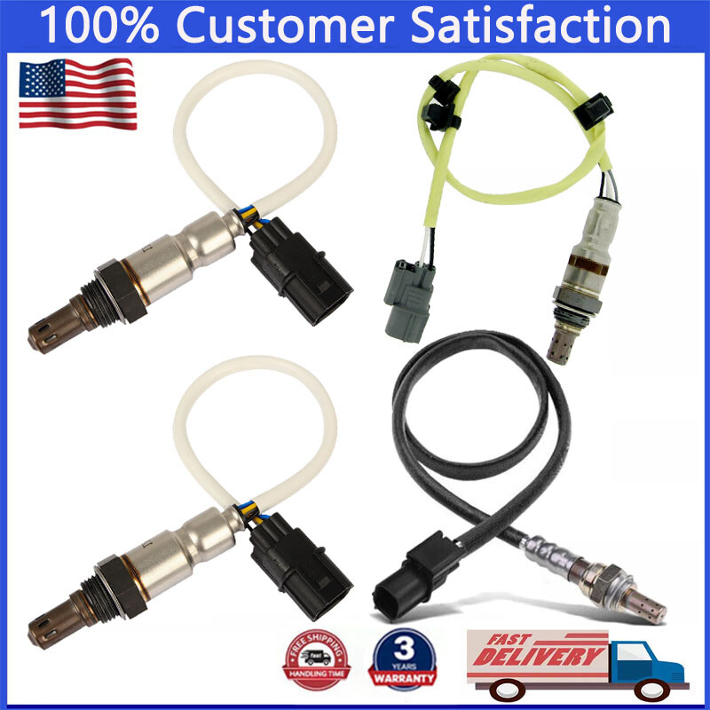 4PCS Up+Downstream Oxygen O2 Sensor For 2010 2011 2012 2013 Acura TL TSX MDX ZDX