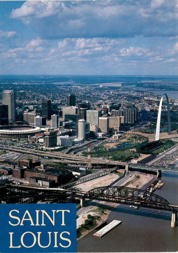 SAINT LOUIS, ST. LOUIS, MISSOURI, Mississippi River, Gateway City, Postcard