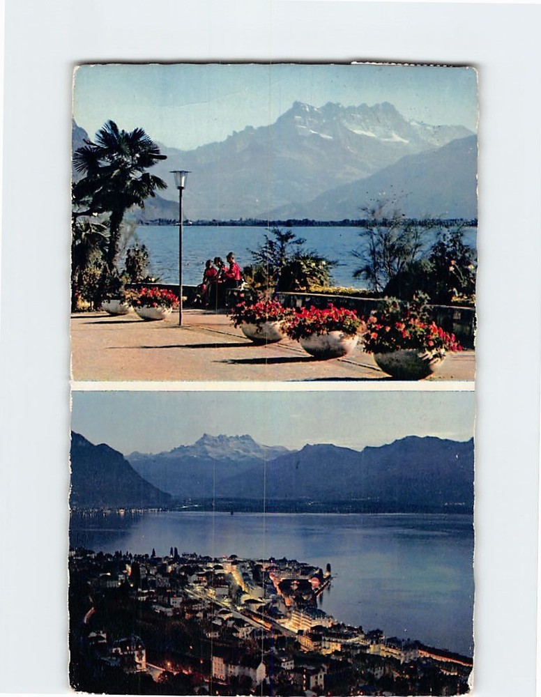 Postcard General View of Montreux Switzerland
