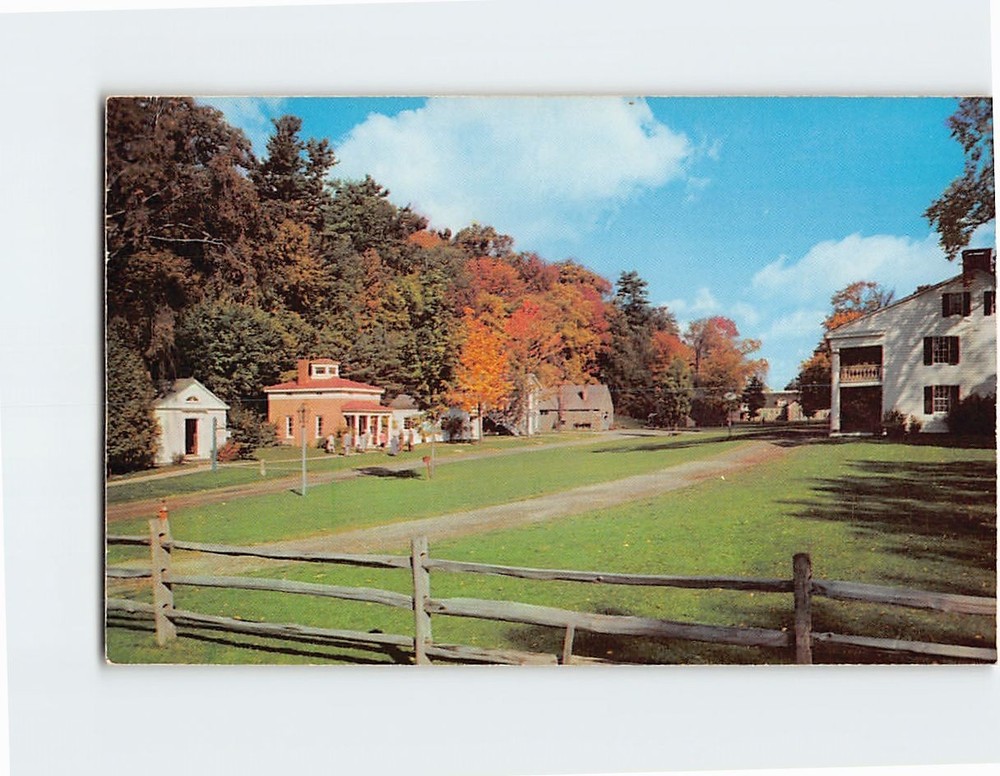 Postcard The Village Crossroads Farmer's Museum Cooperstown New York USA