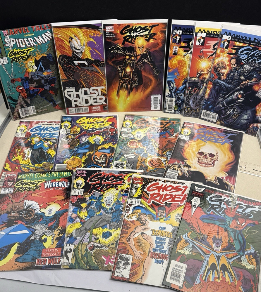 Ghost Rider Comic Book Lot (14) Marvel Comics Bronze Age to Modern Age Mixed Lot