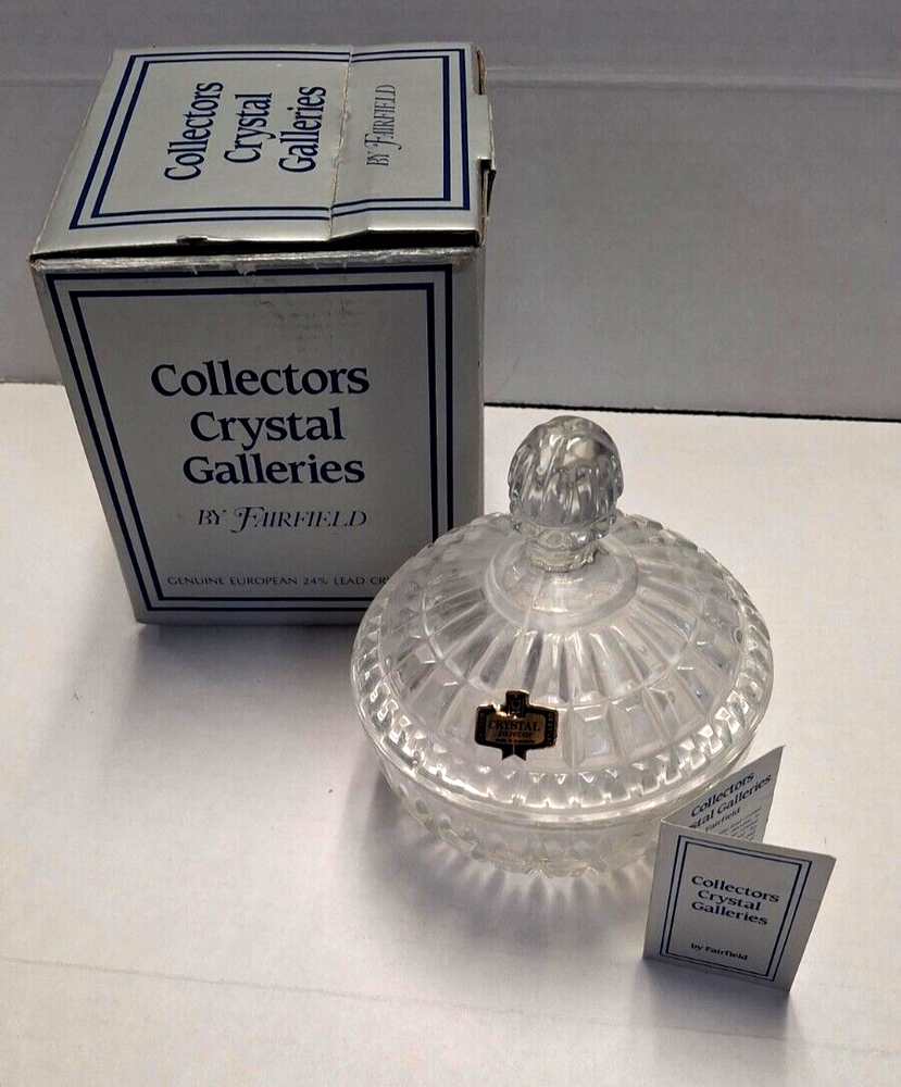 Vintage Yugoslavian Crystal Zajecar Candy Dish with 24% Lead and PBO