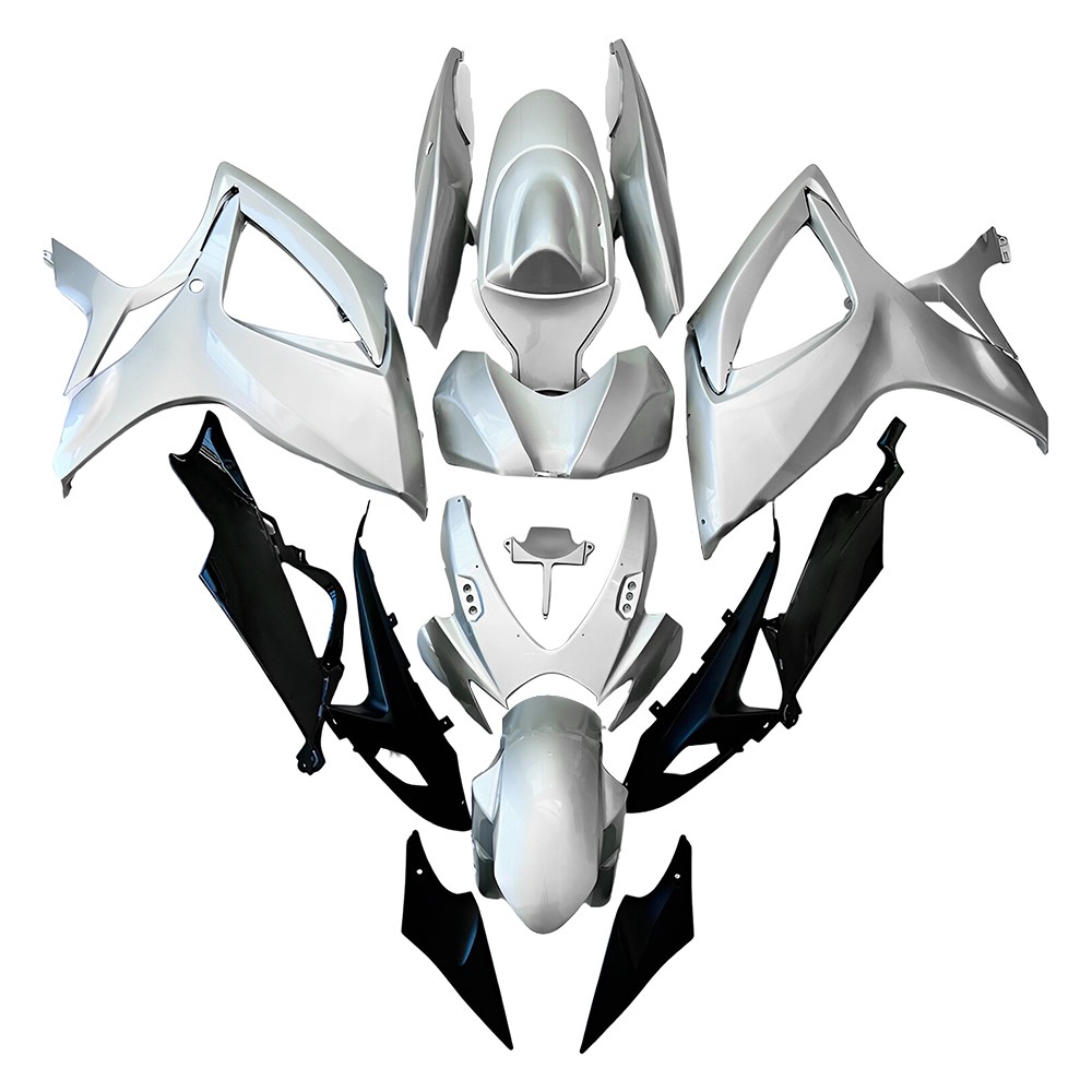 Silver Fairings For Suzuki GSXR600 GSXR750 K6 2006 2007 Fairing Kit ABS Bodywork