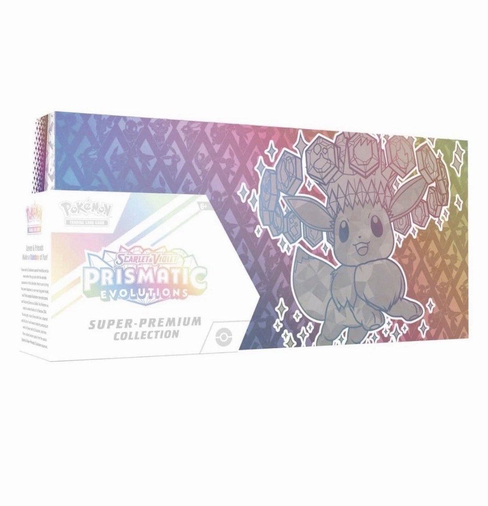 New Pokémon TCG Scarlet Violet Prismatic Evolutions Super Premium Collection Box