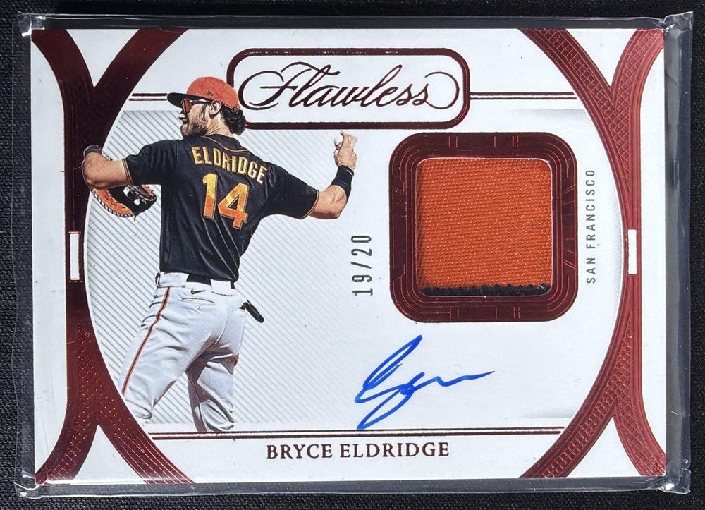 2024 Panini Flawless Bryce Eldridge #PPH-BE Prime Patch Auto Horizontal Ruby /20