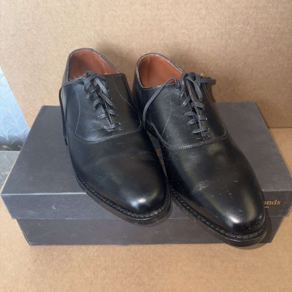 Allen Edmonds Carlyle 9.5 3E Black Mens Oxford Dress Shoes