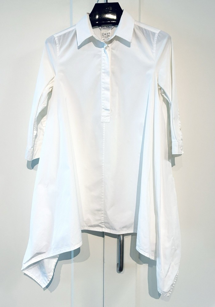 MaxMara 🤍 2 White Flared Shirt