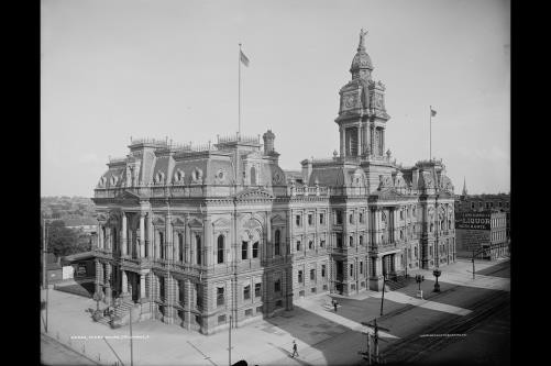 Court house,government buildings,Columbus,Ohio,OH,Detroit Publishing Co,c1900