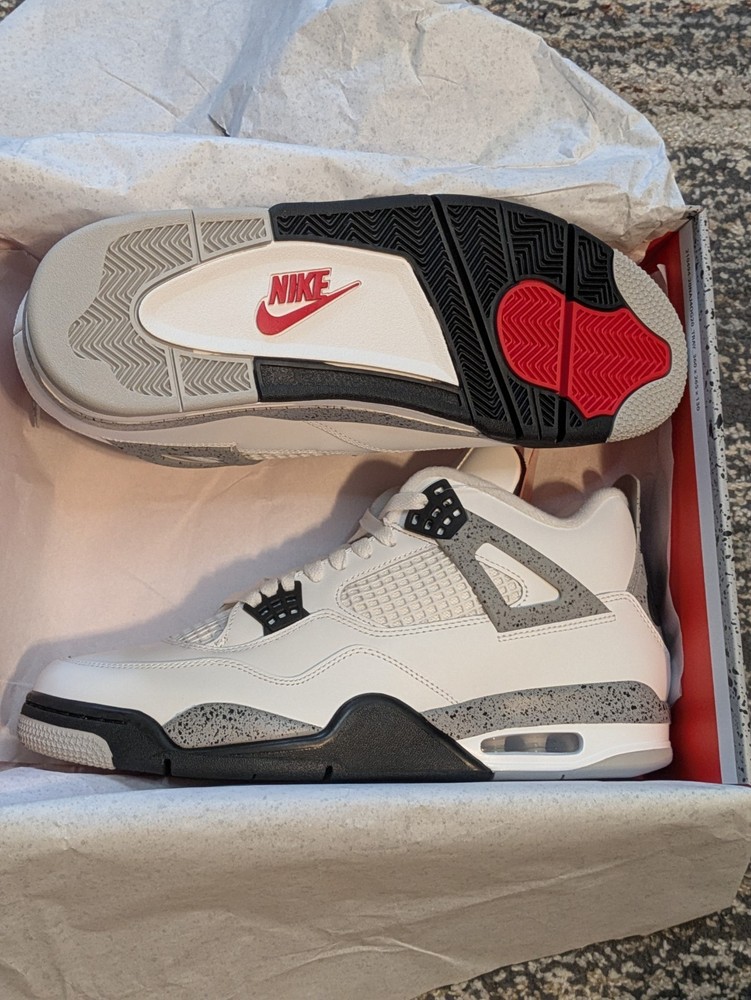 Air Jordan 4 Retro OG 2025 White Cement Size 7