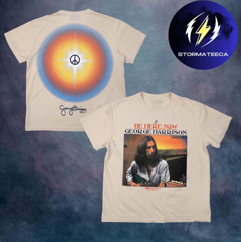 George Harrison Merch Be Here Now Sand Two Sided Unisex T-Shirt