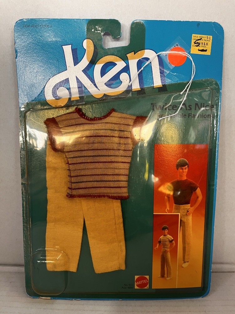 1984 Mattel Barbie Ken Twice As Nice Reversible Fashions #9117 No Shoes