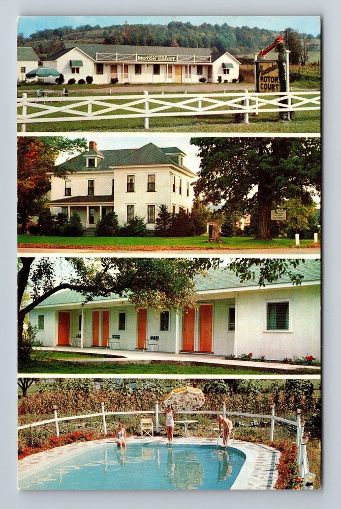 Cortland NY-New York Alexander's Motor Court Vintage Postcard Standard Postal
