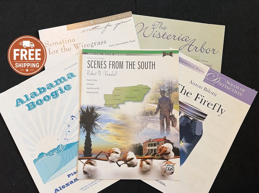 Southern Theme Piano Sheet Music Teaching Bundle Vandall Peskanov Bilotti Lot 5