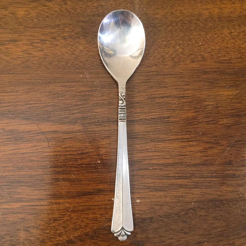 ORLEANS SILVER STAINLESS KOREA SUGAR SPOON