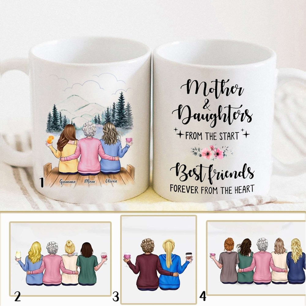Personalized Mom Daughter Mug Mother's Day Gift Mother And Daughters From The