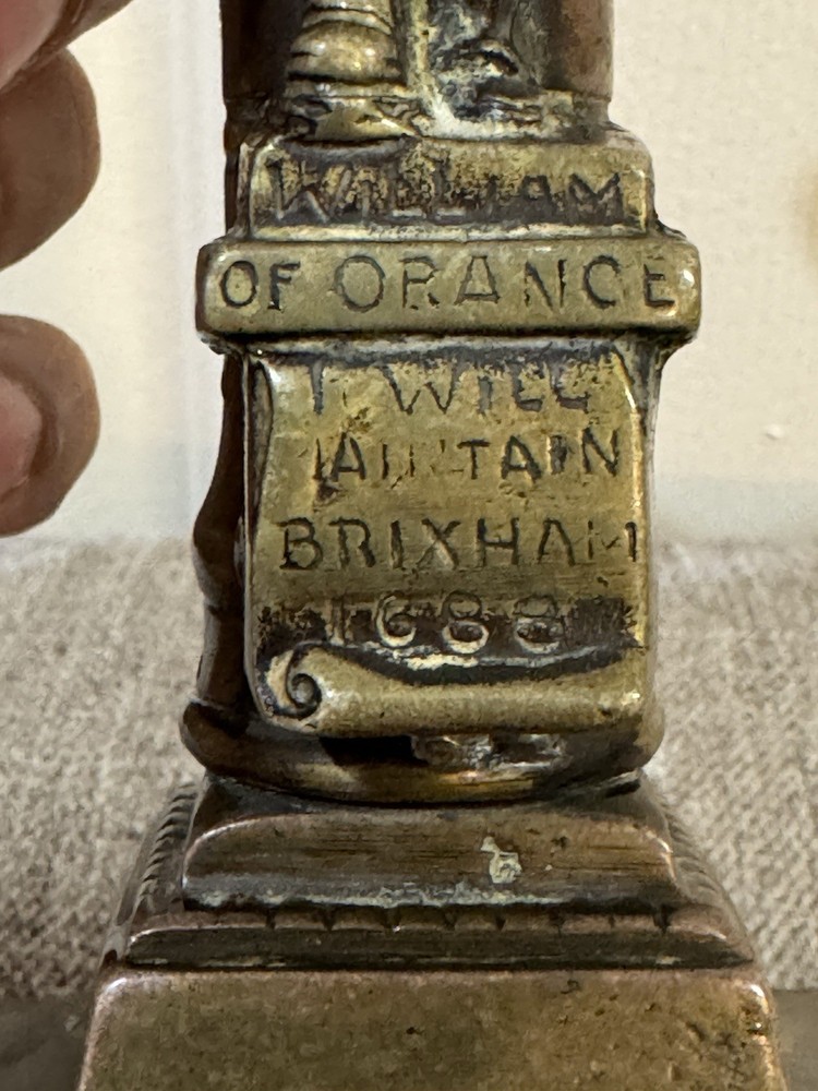 Vintage 1688 Candle Holder William of  Orange in Brixham Devon,rare