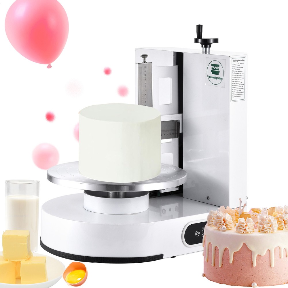 Automatic Cake Decorating Machine with Cream Spreader & Frosting Turntable
