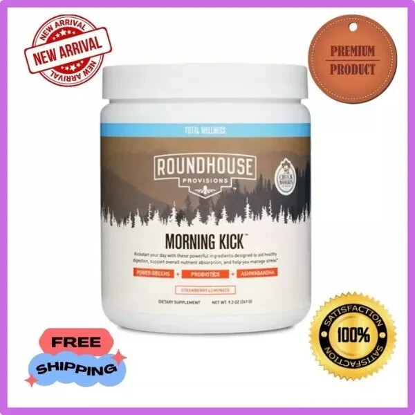 ROUNDHOUSE PROVISIONS MORNING KICK-DIGESTIVE POWDER- 9.1 0Z Chuck Norris