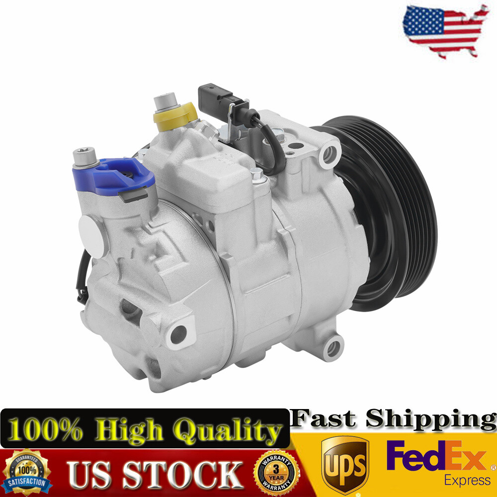 A/C Air Conditioner Compressor w/ Clutch For Audi A6 A7 Q5 S4 S5 2006-2015 3.0L