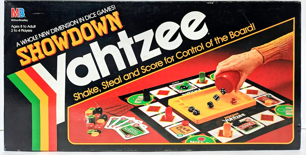 Showdown Yahtzee - Milton Bradley Board Game - Complete - Vintage 1991