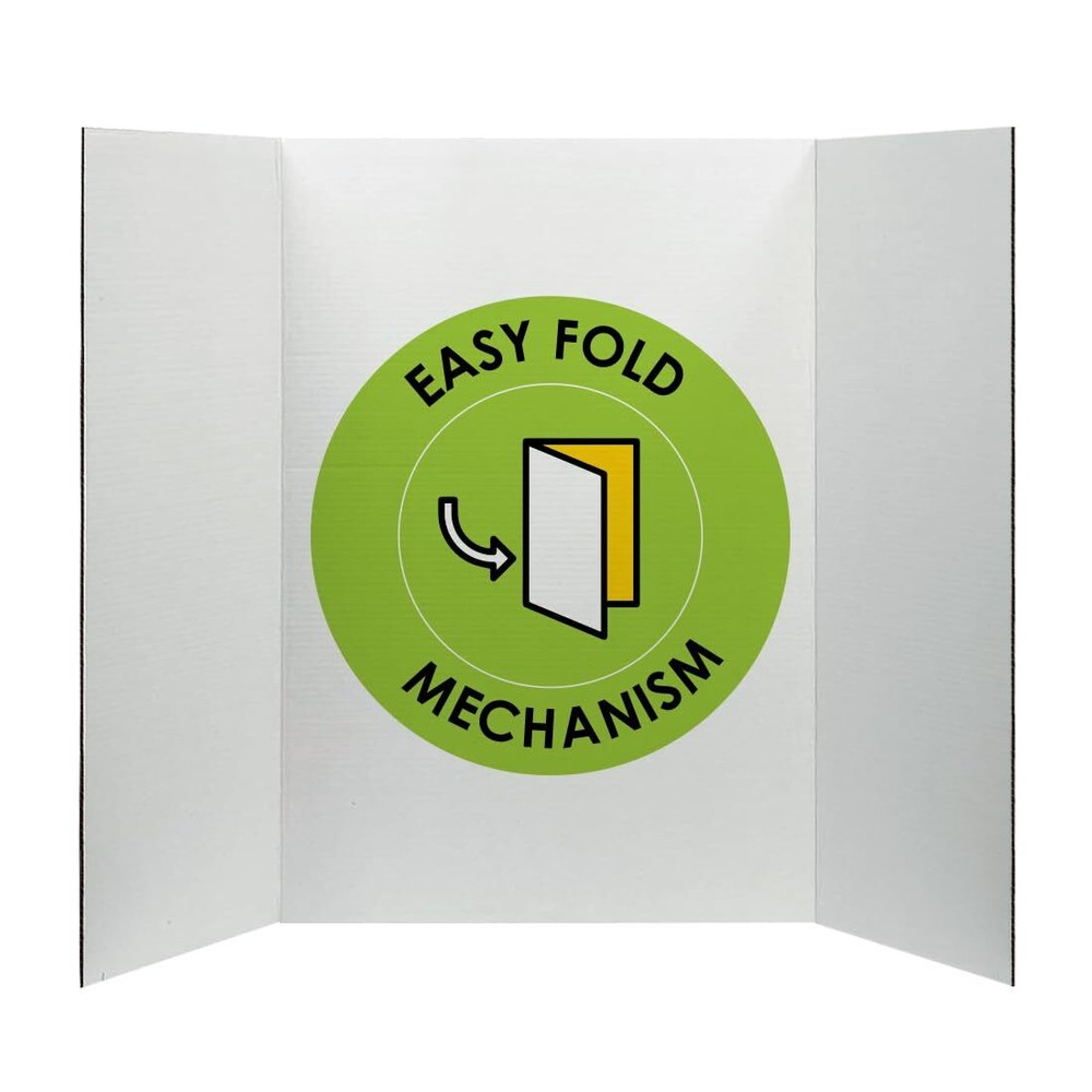 Large TriFold Presentation Board 36 x 48 Portable Poster Board Made of Corr