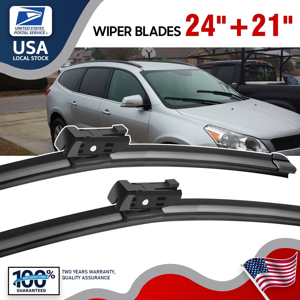 24+21 Inch OEM Front Windshield Wiper Blades for Volkswagen Tiguan in Black