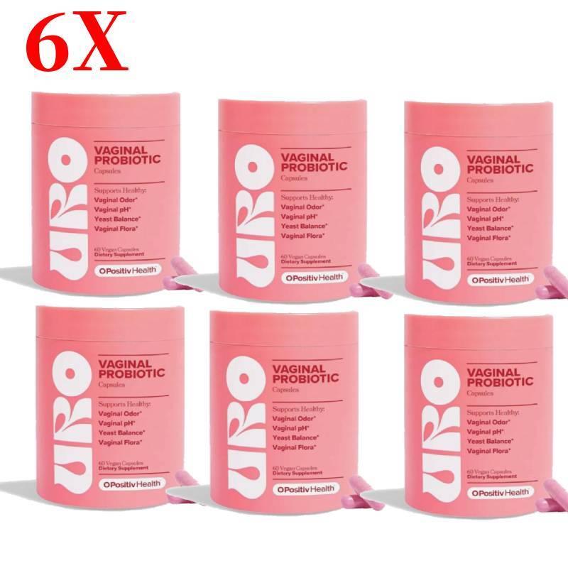 6X -URO Vaginal Probiotics for Women pH Balance with Prebiotics &Lactobacillus
