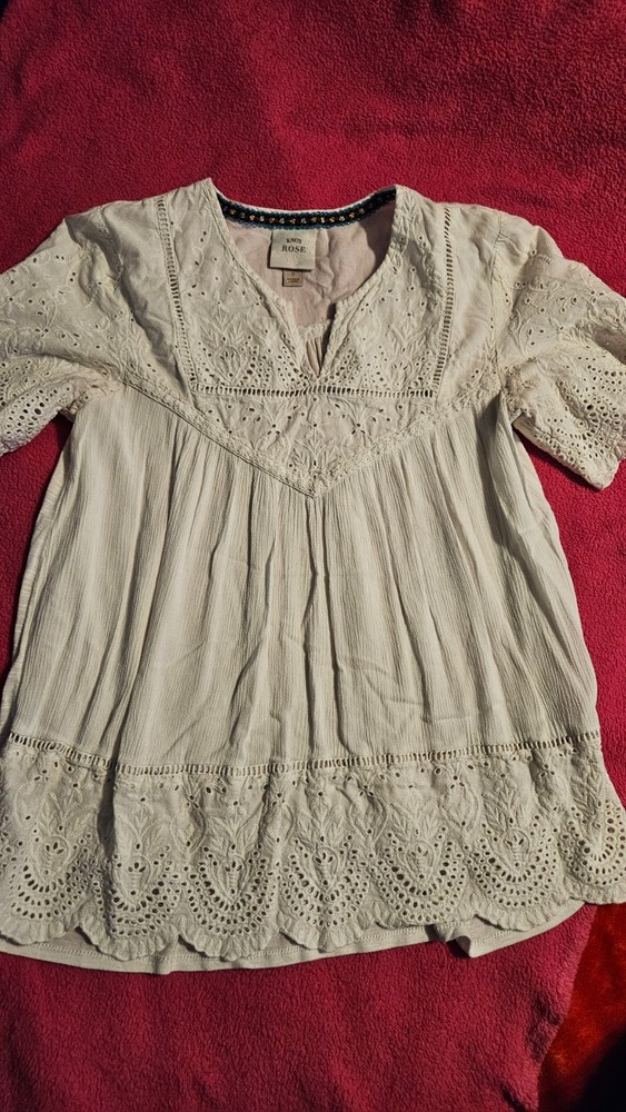 Knox Rose s/s  woman's top shirt Size S White