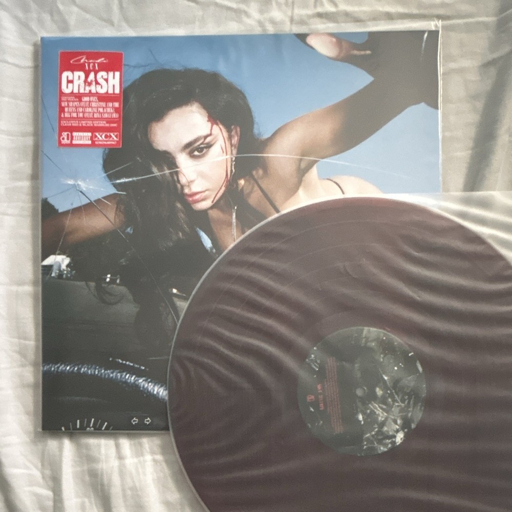 Charli XCX Crash Red And Black Limited Edition Marbled Vinyl