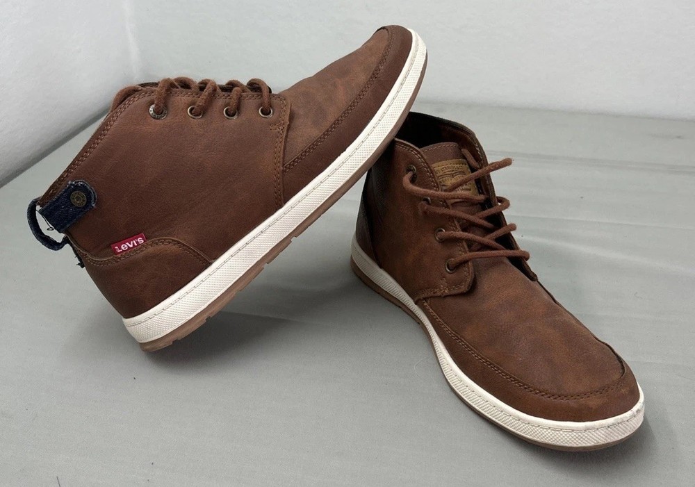 Levis Strauss & Co High Top Lace Brown Shoes Size 9.5 (518826BRTN-Mens)