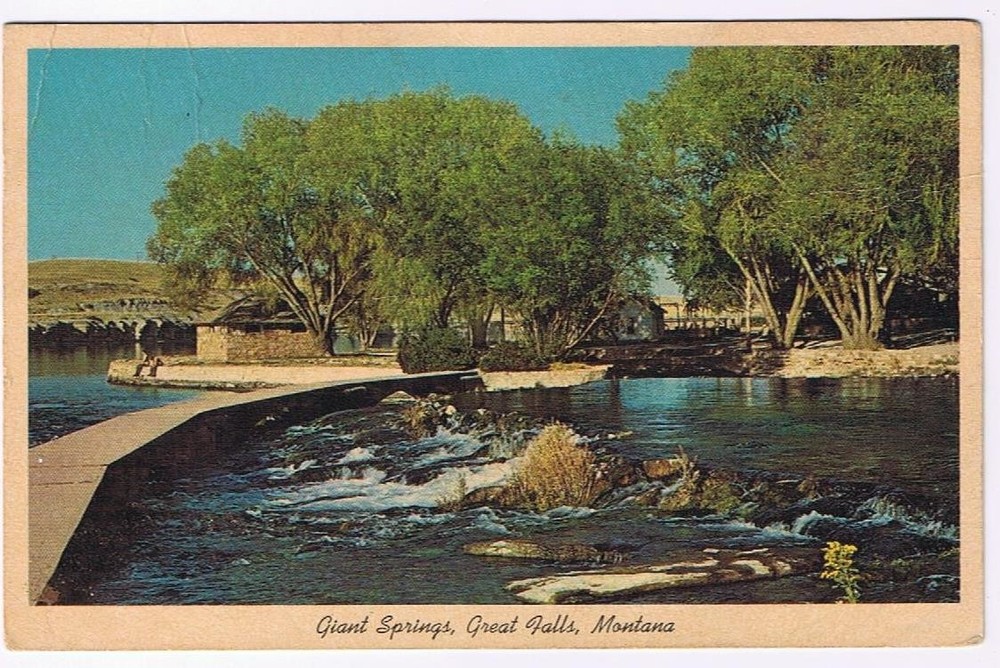Montana Postcard Great Falls Giant Springs