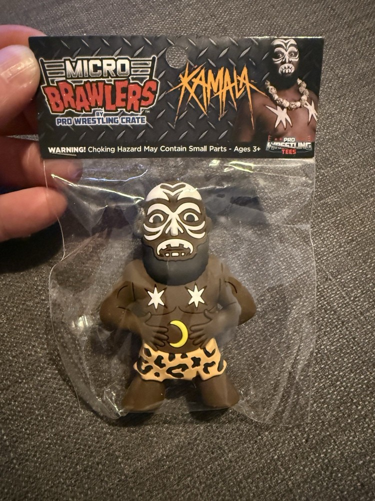 Kamala Micro Brawlers Pro Wrestling Crate Exclusive Figure New In Bag WWF