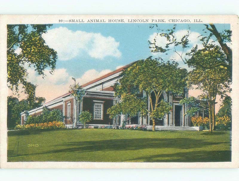 W-Border SMALL ANIMAL HOUSE AT LINCOLN PARK Chicago Illinois IL c9072