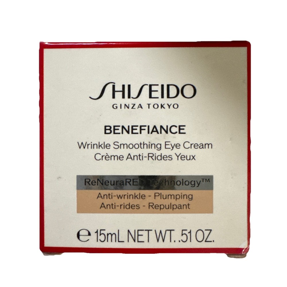 Shiseido Benefiance Wrinkle Smoothing Eye Cream 15ml New in Box