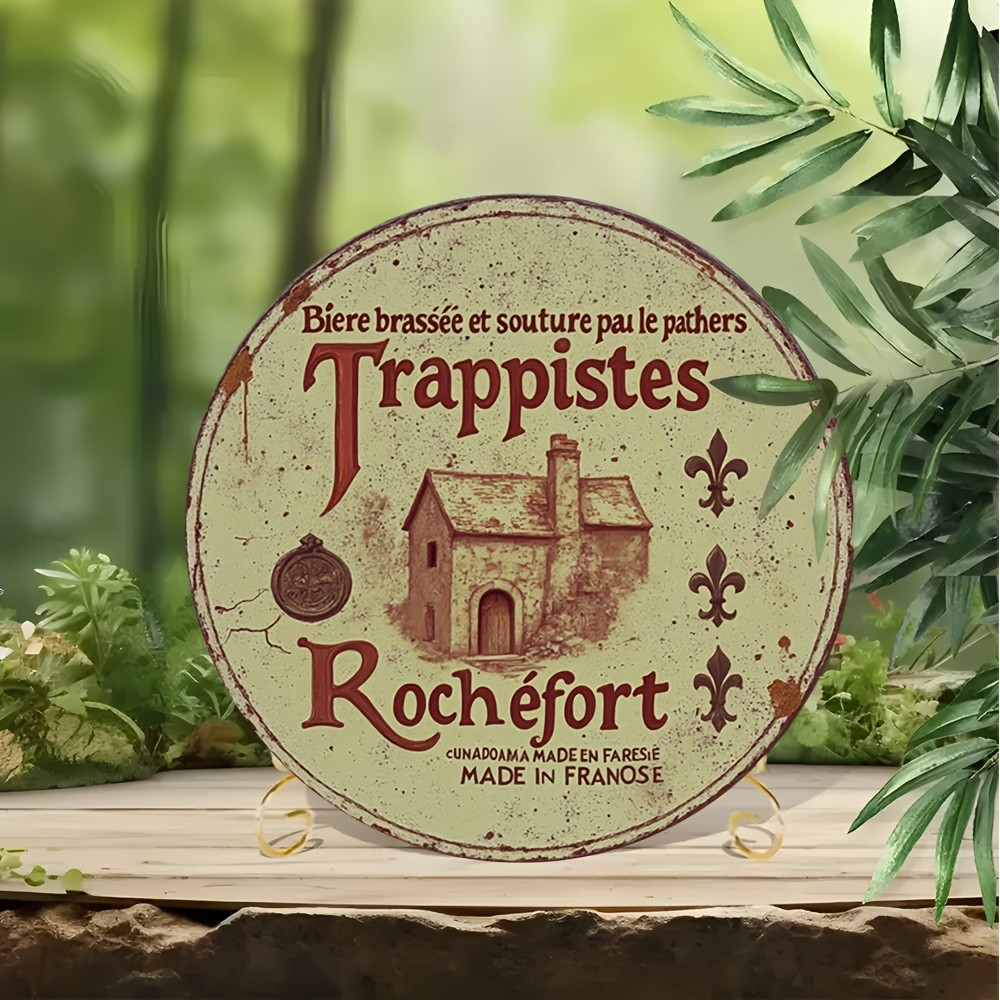Trappistes Rochefort Beer Belgian Brewery Metal Sign